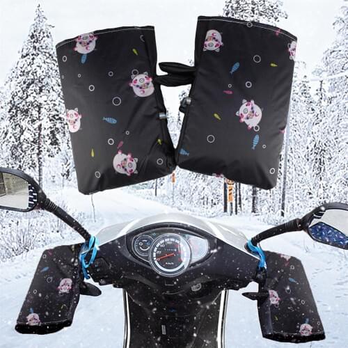 Motorbike/Scooter Handlebar Grip Muffs Waterproof Windproof Motorcycle Hand Handlebar Gloves Winter Thicken Warmer Hand Cover