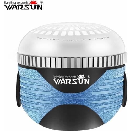 WARSUN SL185 Multi-Function Outdoor Portable Hook Magnetic Speaker Smart Audio Lantern Lamp Led Camping Tent Light