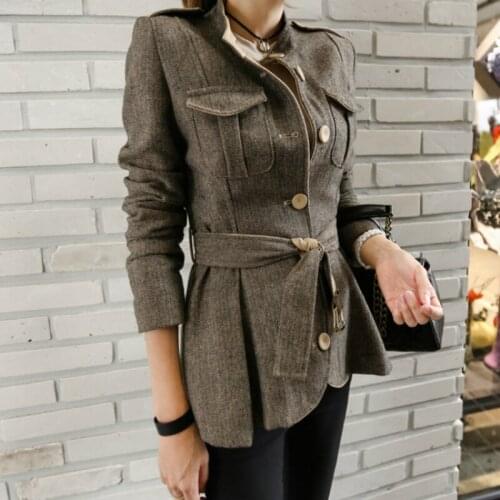 YONG YAO HONG Women's Coats With A Belt