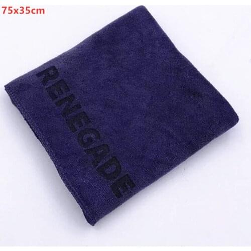 1 pcs 75x35 cm For JEEP Renegade Car Wash Microfiber Towel Car Cleaning Drying Cloth Hemming car styling car accesaries