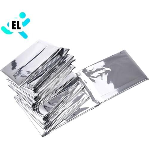 1pcs Outdoor Camping Emergency Blanket First Aid Portable Survival Rescue Curtain Tent Tools Hiking Life-Saving Foil Thermal Kit