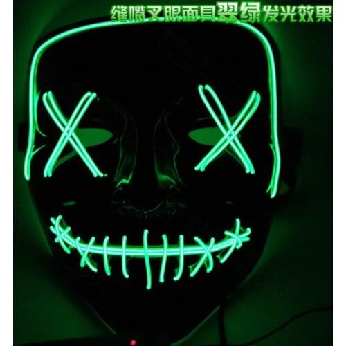 10pcs/lot LED Light Mask Up Funny Mask From The Purge Election Year Great for Festival Cosplay Halloween Costume Cosplay Masks