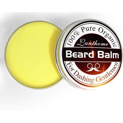 100% Natural Men Beard Balm Moisturizing Repair Split Ends Beard Soften Beard Conditioner Moustache Beard Shaping Cream