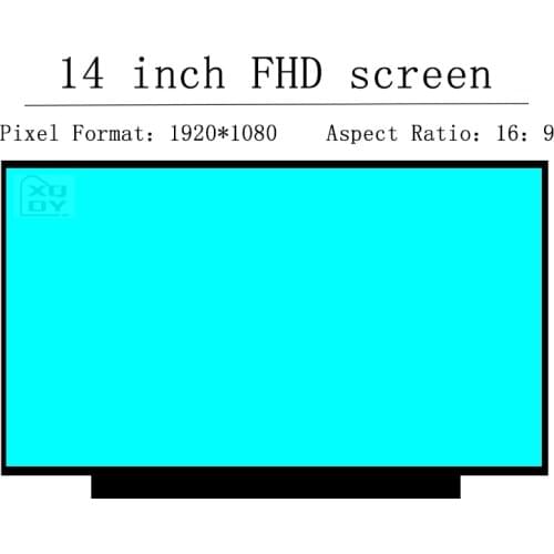 14" Slim LED matrix For dell inspiron 14-5488 5480 5485 5498 5493 5490 laptop lcd screen panel 1920*1080 30 pins EDP no touch