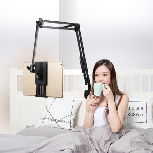 360° Adjustable Angle Lazy Phone Holder Stand Flexible Long Arm Mobile Phone Tablet Stand Mini Lazy Bed Clip Adjustable