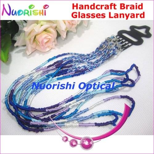 6pcs Beautiful Art Handcraft Polypropylene Silk Sunglasses Eyewear Glasses Spectacle Cord Chain Lanyard free shipping L633