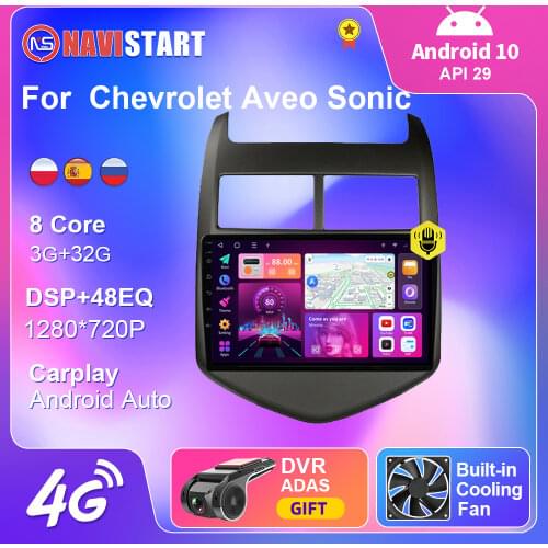 Car Radio For Chevrolet Aveo Sonic 2 2011-2015 Multimedia Video CarPlay Android Auto Player Navigation GPS Audio 2 din No DVD