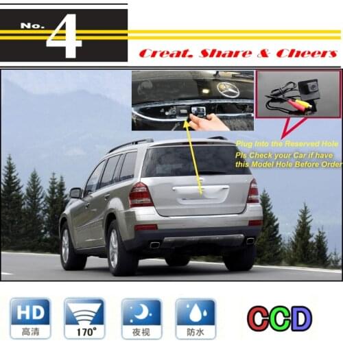 Original Reserved Hole Car Camera For Mercedes Benz MB GL X164 GL350 GL450 GL500 GL550 Rear View Back Up Waterproof CCD RCA CAM