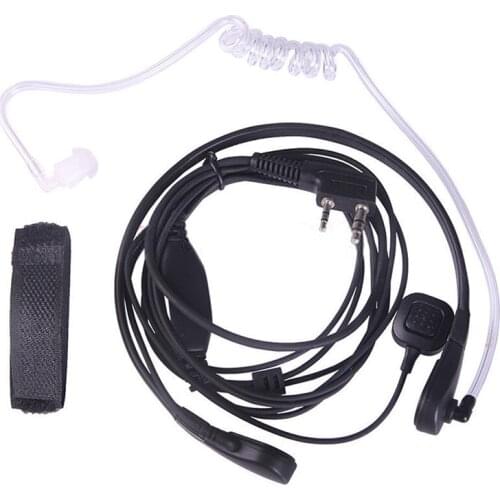 Throat Mic Earpiece Headset Finger For Baofeng UV5R 888s Radio Walkie Talkie