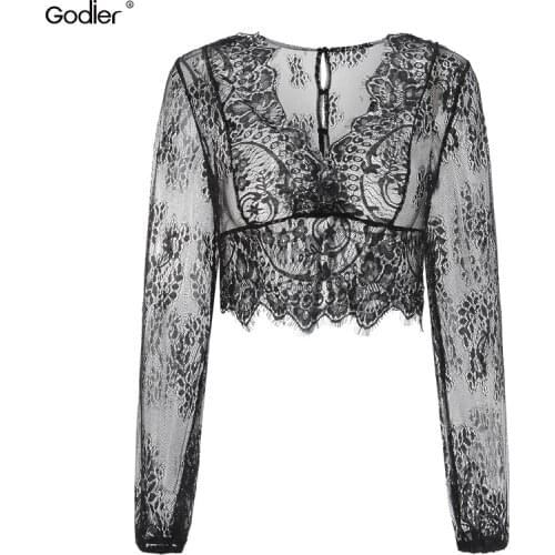 Кружевные блузки Godier China At AliExpress