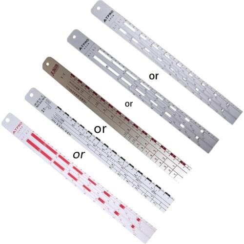 Mixing Tool Standard Car Paint Ruler Suitable for Cars Paint Ruler Corrosion-resistant Thickening Paint Ruler