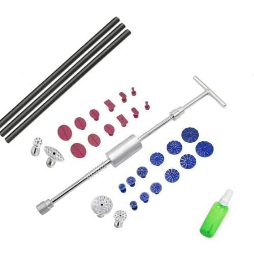 PDR Tools With Grip Pro Slide Hammer Dent Puller Dent Hammer With 5 PCS Tab Down Pen 18 Puller Tabs For Hail Damage