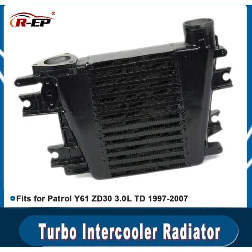 Intercooler Radiator Turbo Nissan Patrol Y61 ZD30 3.0L TD 1997-2007 Top Mount Aluminum Bar Plate Structure
