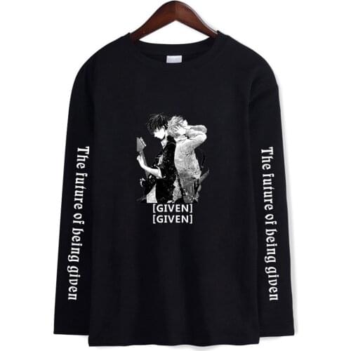 Kawaii Given Anime T Shirt Manga Music Harajuku Fashion Summer Men Tops Long Sleeve Graphic Tees Cartoon Trend a Girl T-shirts