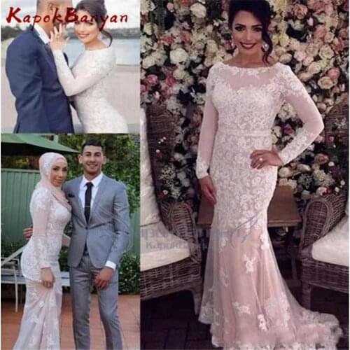 Lace Mermaid Prom Dresses Long Sleeve With Appliques Special Occasion Dresses Evening Gowns For Formal Wear