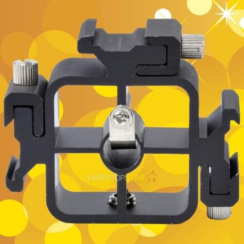 All Metal Three Hotshoe Flash Bracket Mount Adapter for Canon Nikon Yongnuo Flash Speedlite with umbrella holder