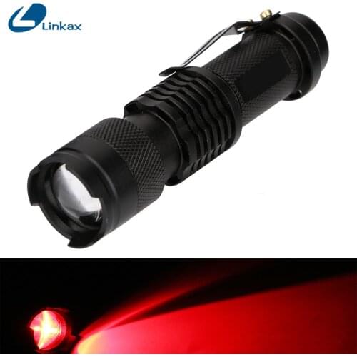 Mini Zoomable Shockproof XP-E Q5 LED Flashlight torch Adjustable Focus Lantern Portable Penlight outdoor Camping flashlight