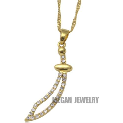 Muslim Zulfiqar Sword of Imam Ali pendant & necklace for women & men, charm Islam Gift & Jewelry