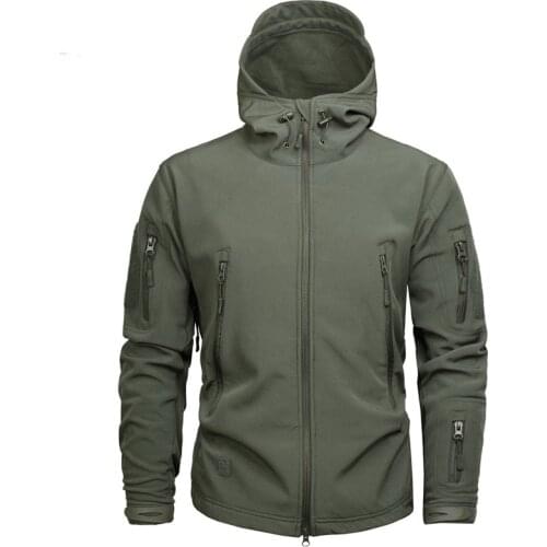 Mens Army Camouflage Jacket and Coat Military Tactical Jacket Winter Waterproof Soft Shell Jackets Windbreaker Hunt Clothes