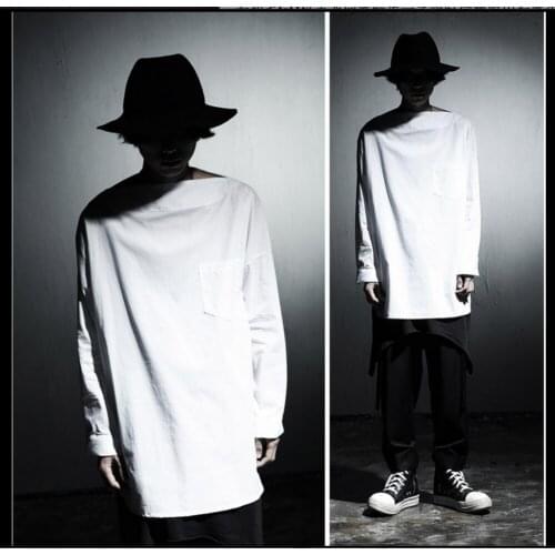 M-4xl Hot Spring And Summer Mens New Fashion Personality Long Shirt Long-sleeved Shirt Men Singer Costumes