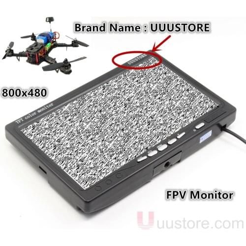 Newest 7" LCD TFT 1024 x 600 FPV Monitor Snow Screen NO Blue For RC Multicopter Ground Station ZMR250 QAV280