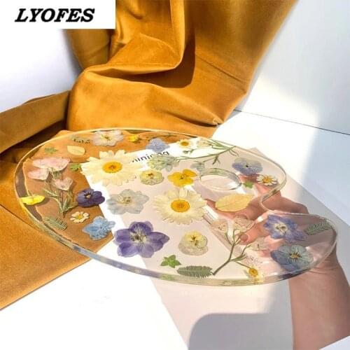 Acrylic Paint Palette Transparent Clear Gouache Artist Paint Mixing Palette Easy Cleanup for Oil Watercolour Painting Tools