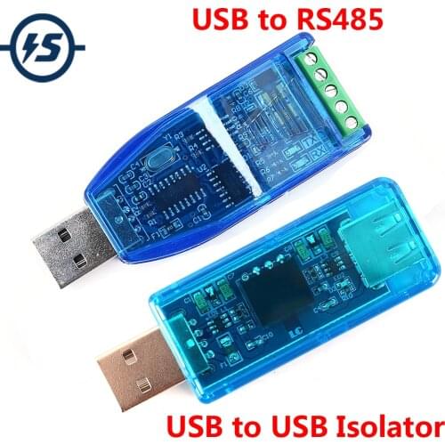 Industrial USB To RS485 Converter CH340 Communication Module TVS Transient Protection / USB to USB Voltage Isolator Module 1W