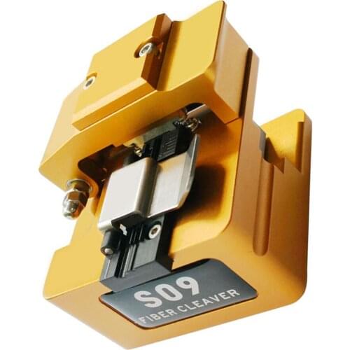 S09 Fiber Cleaver Hot-melt Optical Fiber Cutting Knife Fiber Optic Cleaver ,High Precision Cleaver Fiber Cutter with Dust Bin
