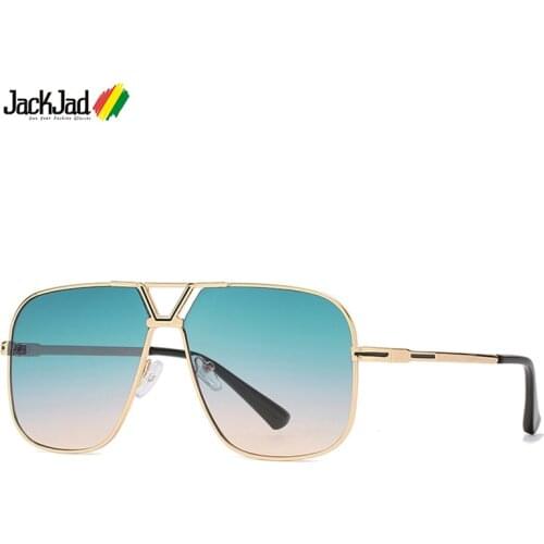 JackJad Vintage Classic Pilot Metal Style Gradient Sunglasses Men Driving Fashion Brand Design Sun Glasses Oculos De Sol 7156