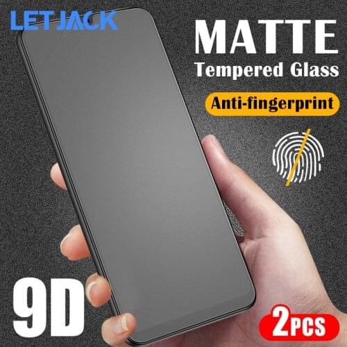 2Pcs Frosted Tempered Glass For OPPO A5 A9 2020 Reno 4 5 Lite A95 A94 Realme Narzo 30A 30 20 Pro C21 C25 Glass Screen Protector