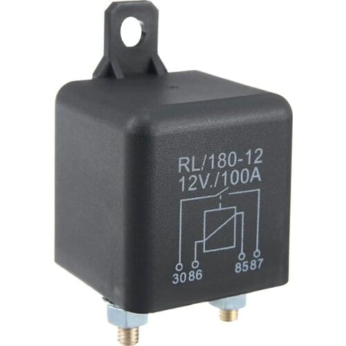1pc Newest 12V Heavy Duty Split Charge Relay ON/OFF 4 Pin 100 Amp Fit for Van Caravan Car Battery