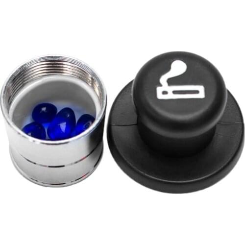 1pc Portable Slots Metal Pill Box Vitamin Medicine Storage Cases Splitters Travel Pill Box Car Lighter Shape