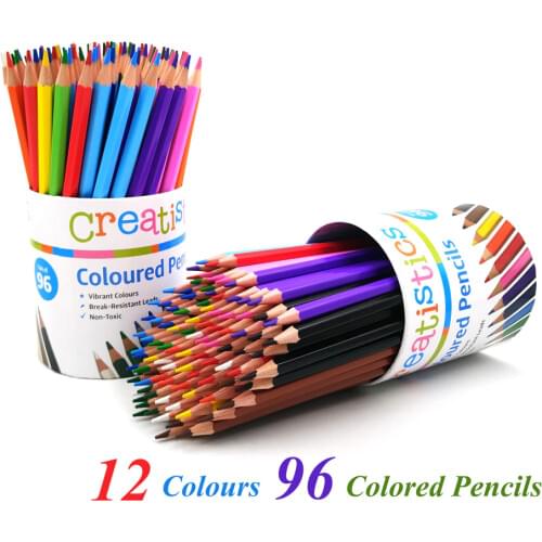 12/24 Colored Pencil Highlighter Fluorescent Marker Pencil Drawing Metallic Colour Pencils For Colouring Sketch Art Supplies