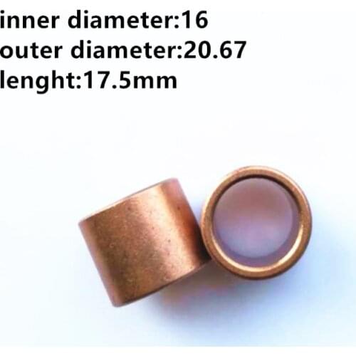 5pcs/lot Inner Diameter 16mm Outer Diameter 20.67mm Lenght 17.5mm Powder Metallurgy Iron Base Shaft Sleeve