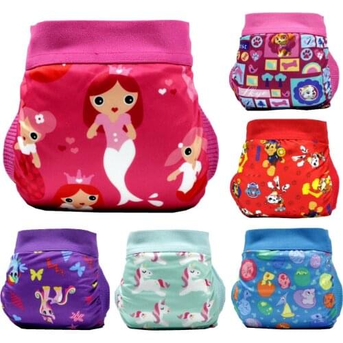 FREE SHIPPING 2018 paw Unicorn gladbaby diaper costume mermaild cloth diaper nappies Adjustable washable
