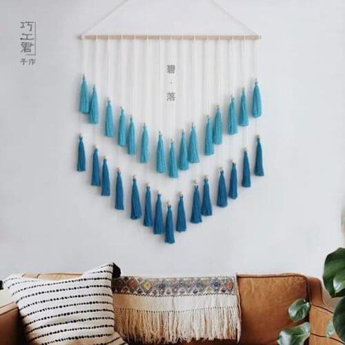 Bohemian Tassel Tapestry Strong Wall Pendant Spike Pendant Porch Living Room Wall Background Wall Decoration Northern Europe