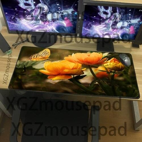 XGZ The large-sized exquisite mouse pad blooming flowers represent the bright series of patterned table mats, PC keyboard pad