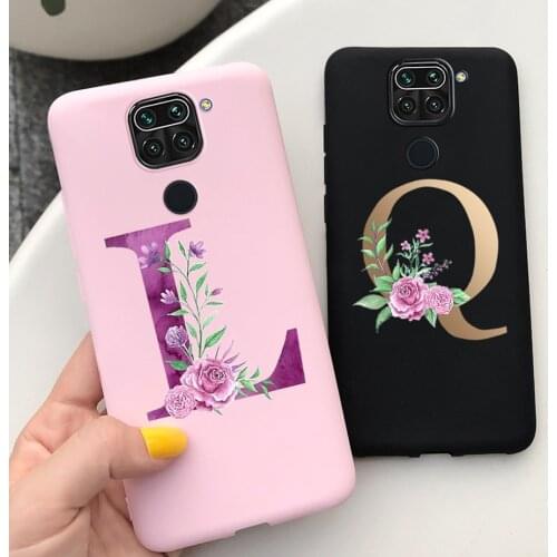 Letters Shell For Xiaomi Redmi Note 9 Case Silicone Soft TPU Fundas Shockproof Cover For Xiaomi Redmi Note 9 Note9 Phone Bumper
