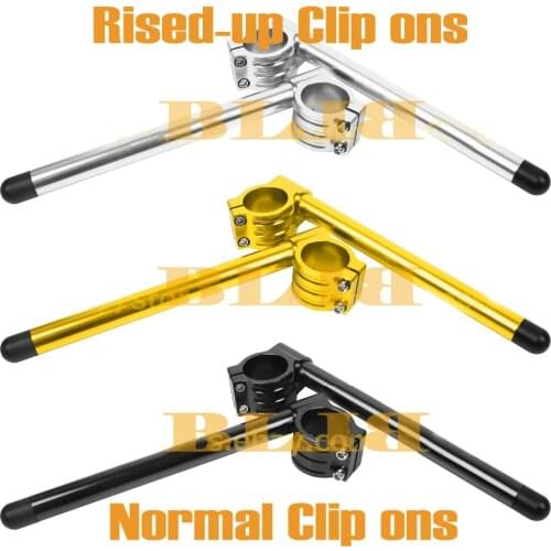 CNC 36mm regular clip-ons handlebars Lift handle bar Fork Tube One Pair Black/Gold/Silver Motorcycle Handbar Clip Ons Clipon