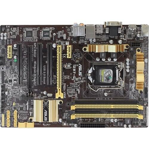 Desktop motherboard for ASUS Z87-C Z87 DDR3 LGA 1150 motherboard Socket LGA 1150 i7 i5 i3 DDR3 32G SATA3 UBS3.0 mainboard