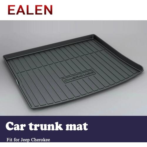 For Jeep Cherokee 2018 2017 2016 2015 Car-styling Boot Liner Waterproof Anti-slip Mat accessories 1Set Car Cargo rear trunk mat