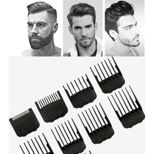 10Pcs/Set Electric Clippers Wear-resistant Safe ABS Professional Hair Clipper Guide for Home