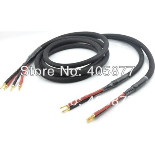 Hi End audio cross speaker cable 2.5m hifi speaker cable banana plug cable