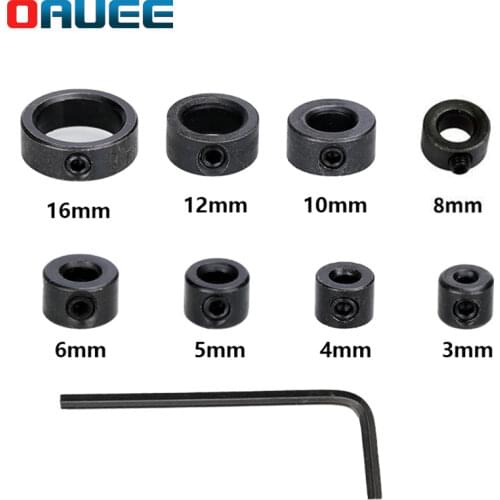 3-16mm Woodworking Drill Locator Drill Bit Depth Stop Collars Ring Positioner Drill Locator Wood Drill Bit With Wrench