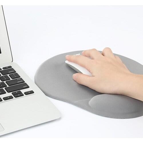 Mouse Wrist Support Pad Antiskid Memory Foam Black Silicone Wrist Mouse Pad for PC Wrist band Running Sports Fitness Support Pad