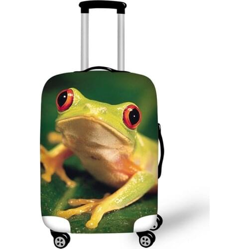 Cool elastic frog travel bag protective cover suitcase 18/20/22/24/26/28/30 inch luggage cover waterproof travel accessories