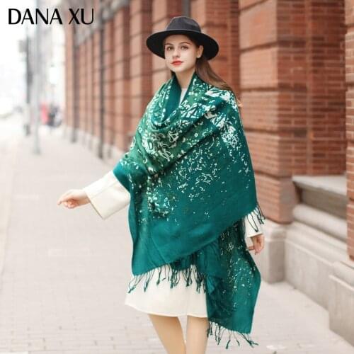 Fashion Bufanda Mujer Wool Poncho Head Wrap Women Elegant Lady Carf And Warm Shawl Stoles Bandana Scarf Hijab Luxury Brand