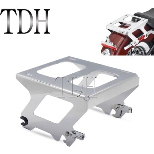 Motorcycle Solo Tour Pak Mounting Rack For Harley Deluxe FLDE Heritage FLHC Slim FLSL Street Bob FXBB Pack Trunk Rack Backrest