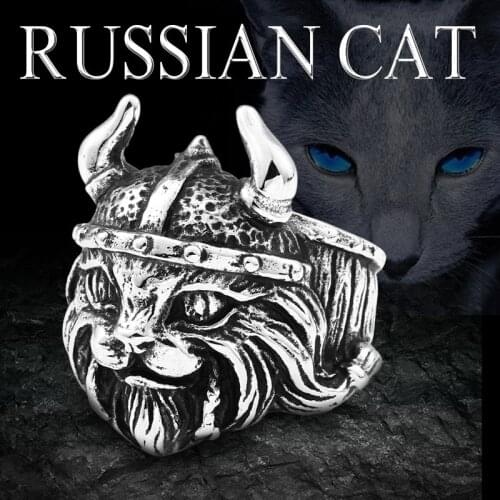 Beier 316L Stainless Steel high quality Viking animal Vintage cat fashion Amulet for men scandinavian biker jewelry LR693