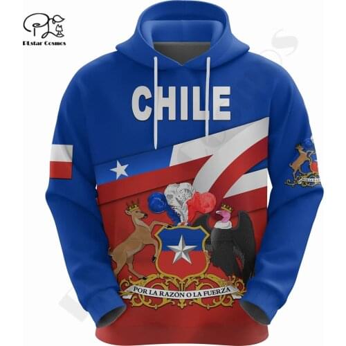 PLstar Cosmos 3DPrint Newest Sport Chile Country Flag Unique Men/Women Cozy Hrajuku Casual Streetwear Hoodie/Zip/Sweatshirt 1